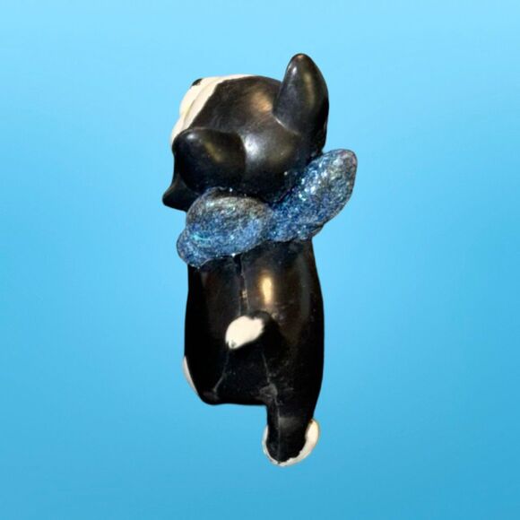 Disney Pinocchio FIGARO CAT Glitter Bow Minnie Bowtoons Bowtique 1.5" A30 - Picture 3 of 8